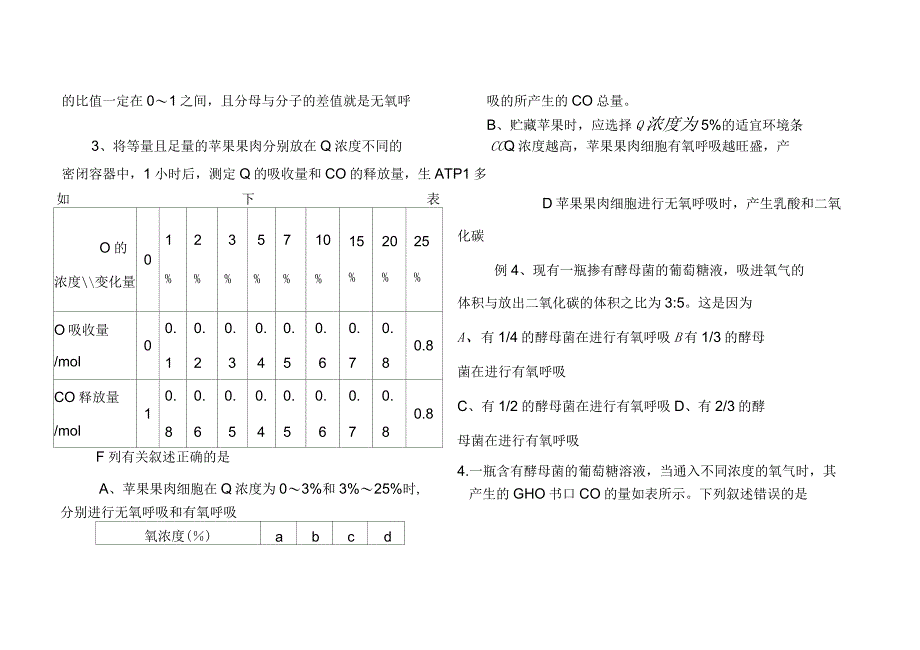 细胞呼吸方式的计算和判定_第3页