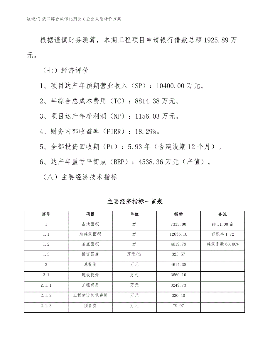 丁炔二醇合成催化剂公司企业风险评价方案【范文】_第3页