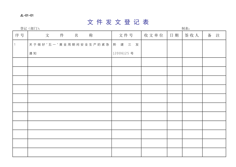 某公司体系三层次文件表格_第4页