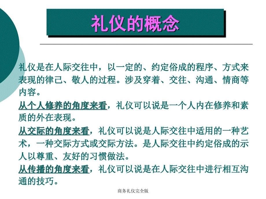 商务礼仪完全版课件_第5页