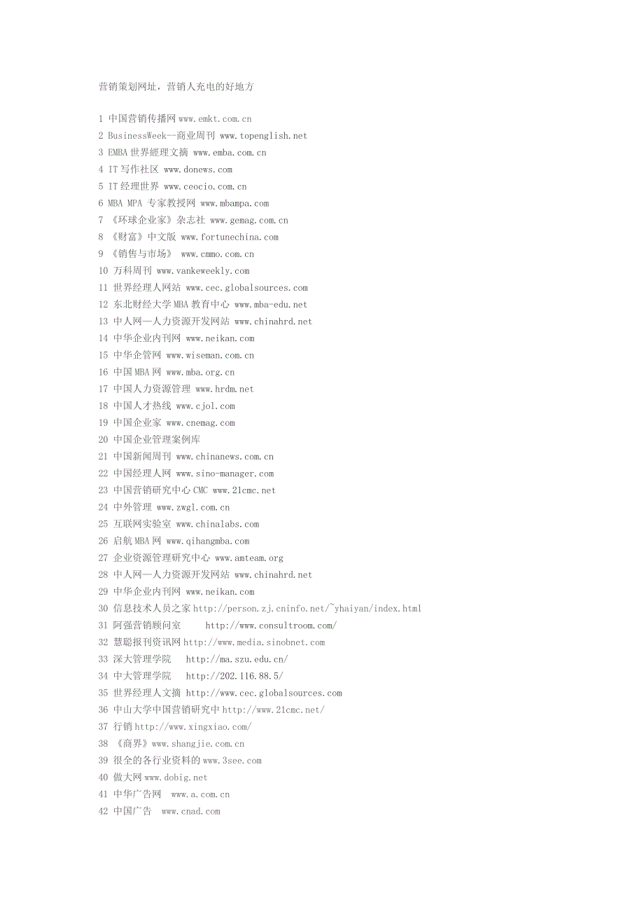 营销策划广告网址大全.doc_第1页