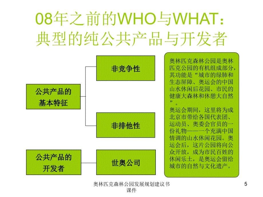 奥林匹克森林公园发展规划建议书课件_第5页