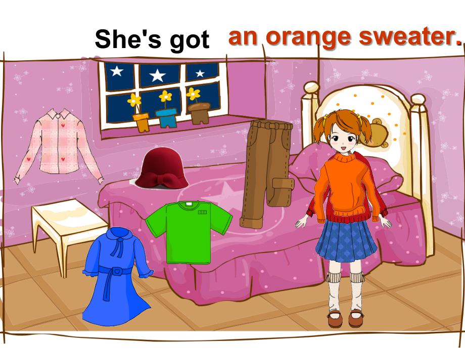 Unit2She’sgotanorangesweaterppt课件2_第4页