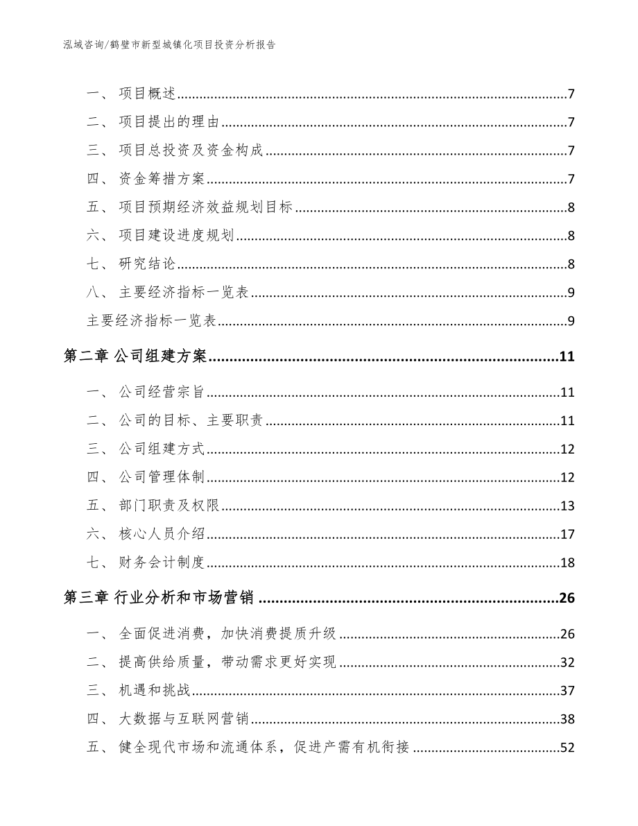 鹤壁市新型城镇化项目投资分析报告参考模板_第3页