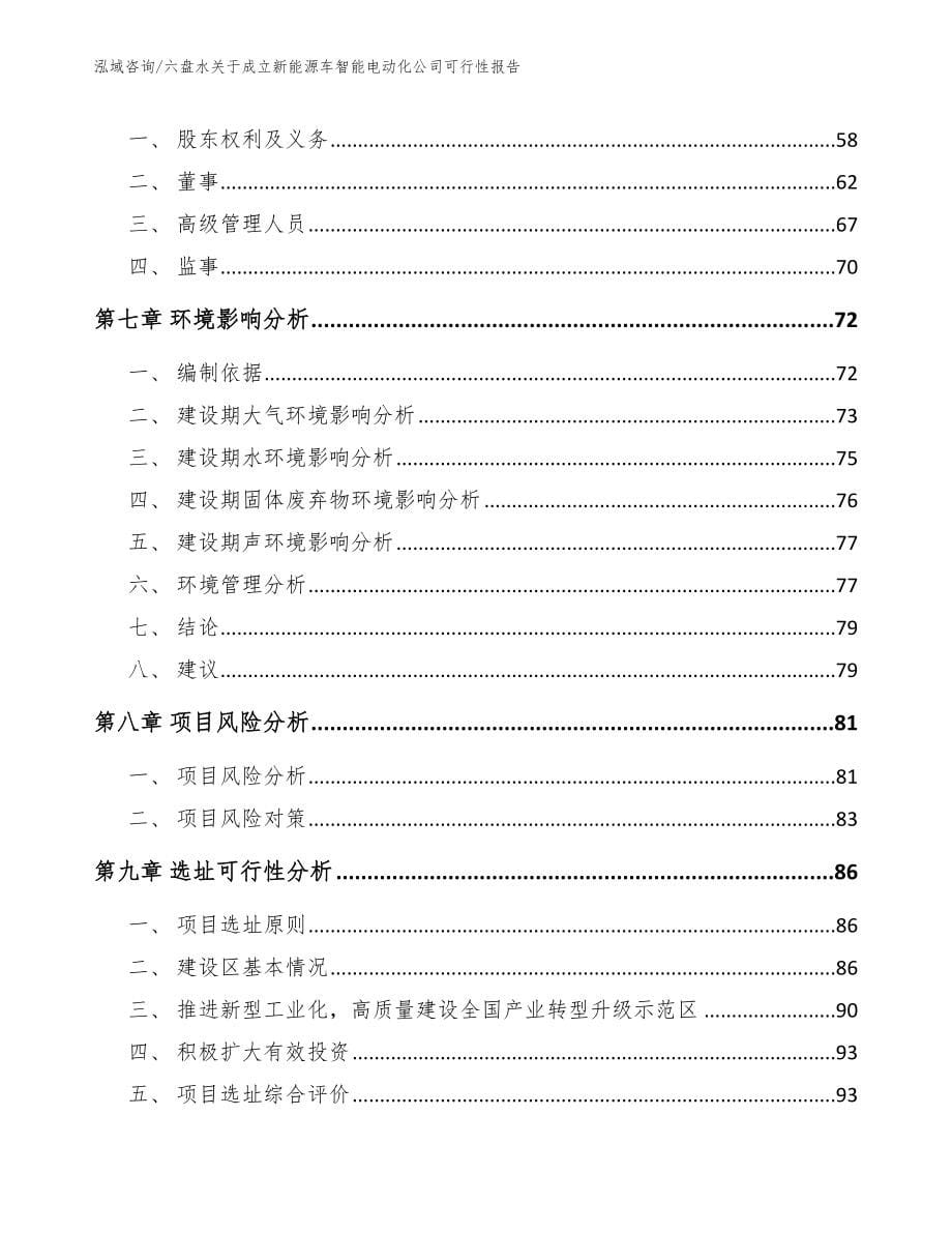 六盘水关于成立新能源车智能电动化公司可行性报告（范文模板）_第5页