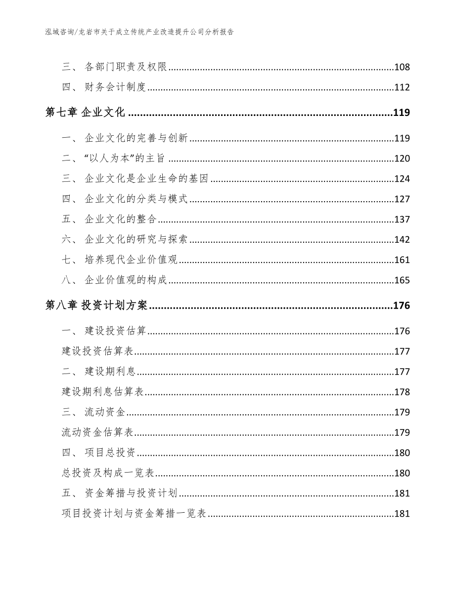 龙岩市关于成立传统产业改造提升公司分析报告模板范文_第5页