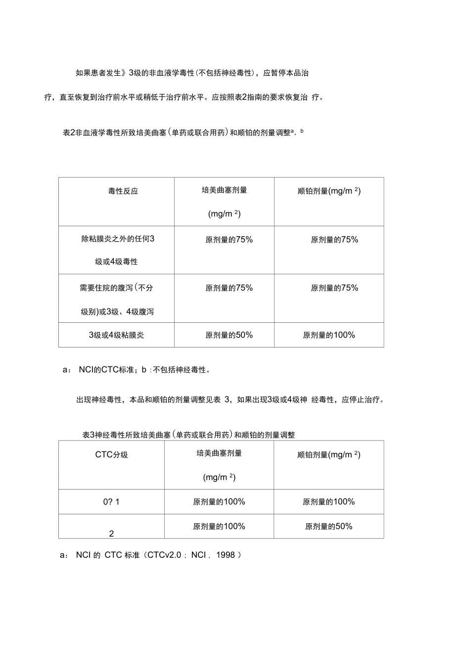 注射用培美曲塞最全说明书_第5页