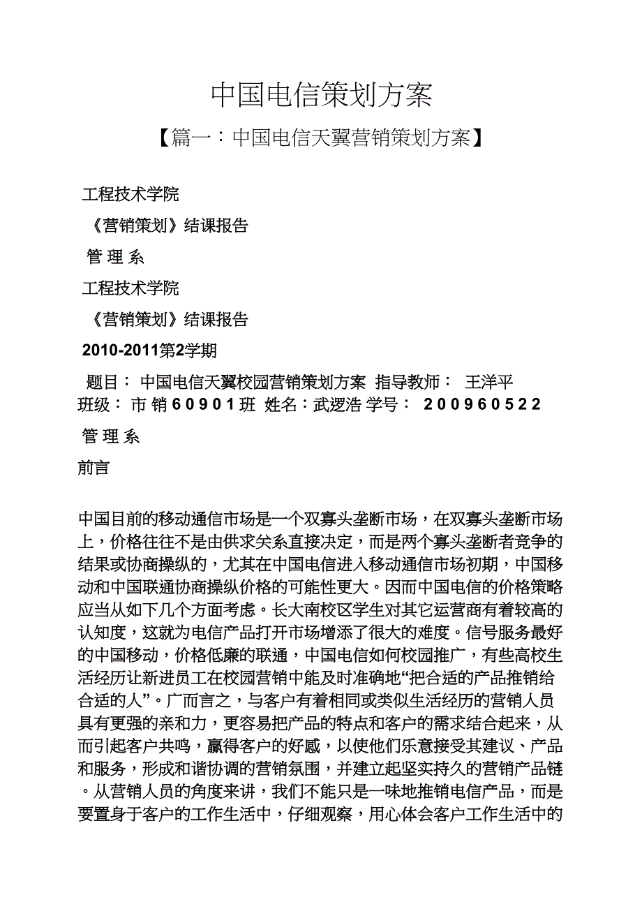 中国电信策划方案_第1页