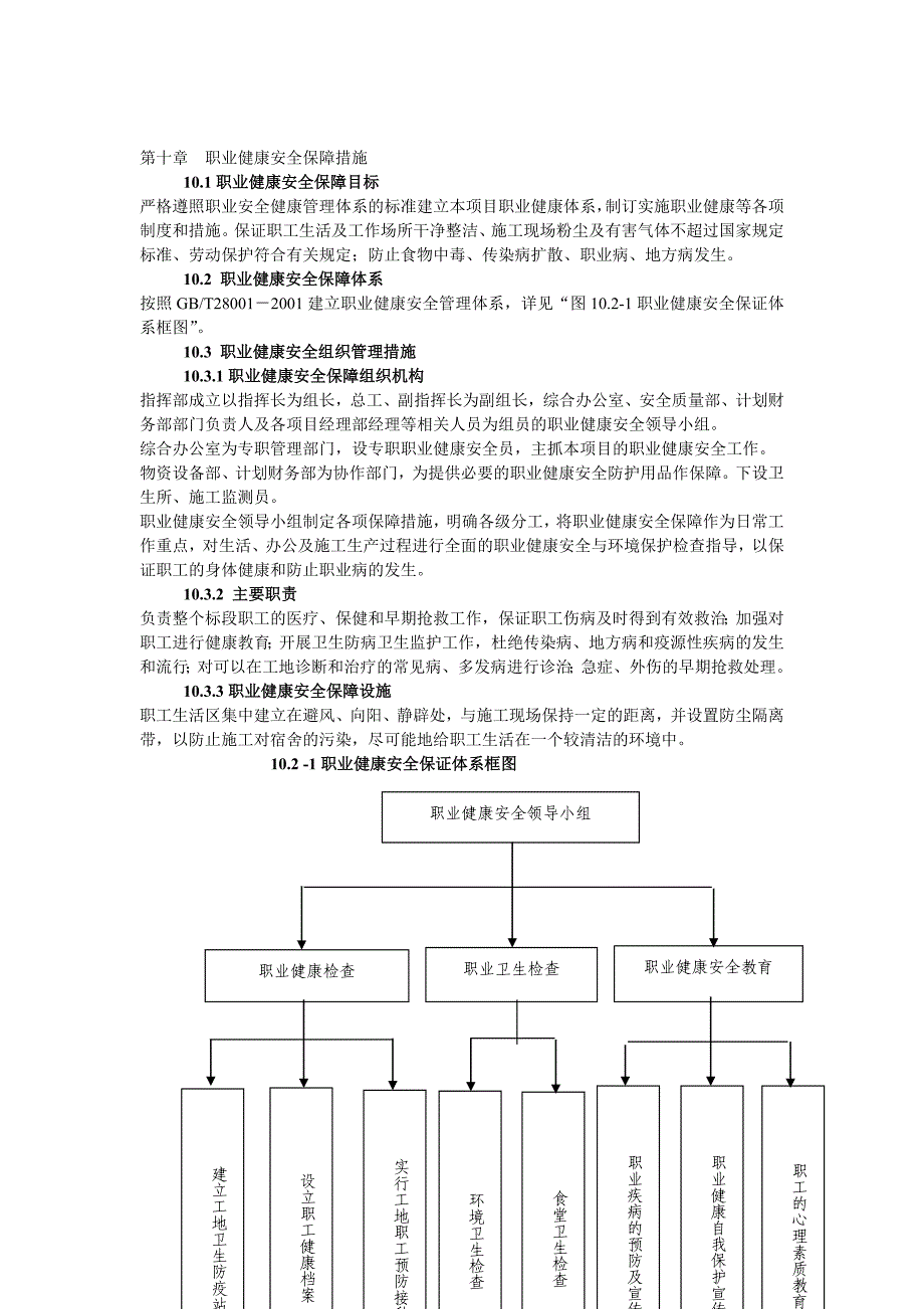 第十章职业健康安全保障措施_第1页