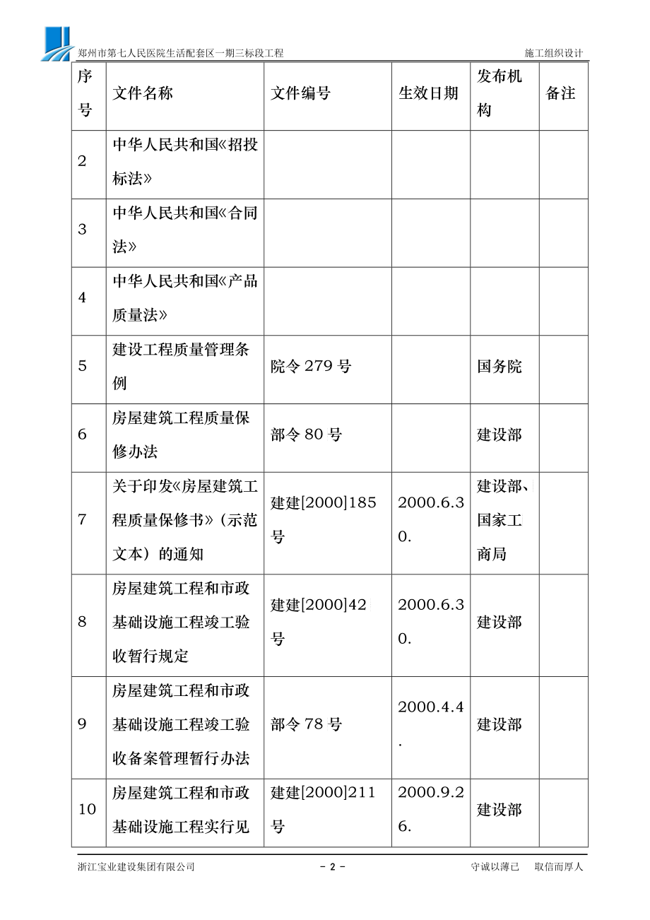 郑州市第七人民医院施工组织设计._第2页