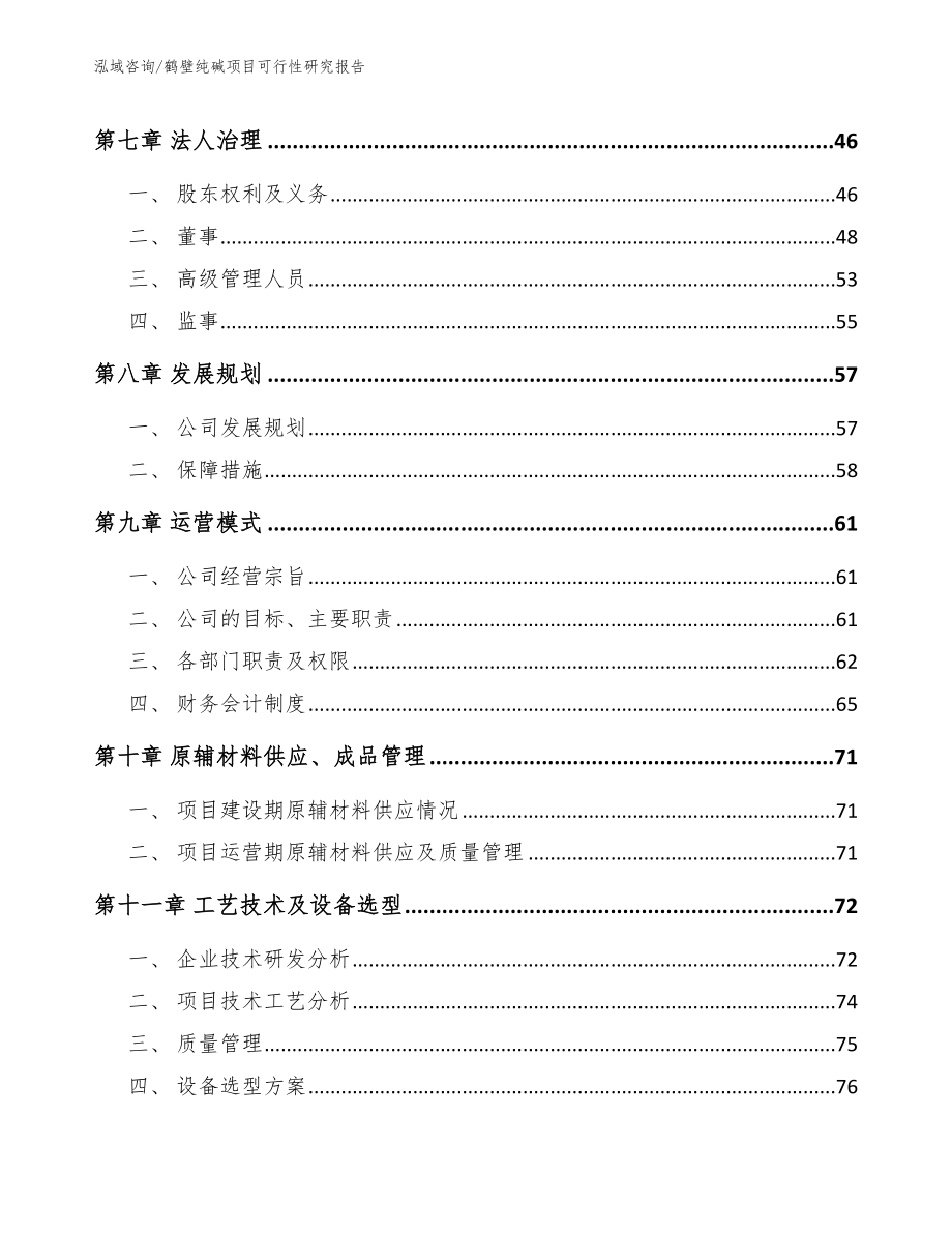 鹤壁纯碱项目可行性研究报告_第3页