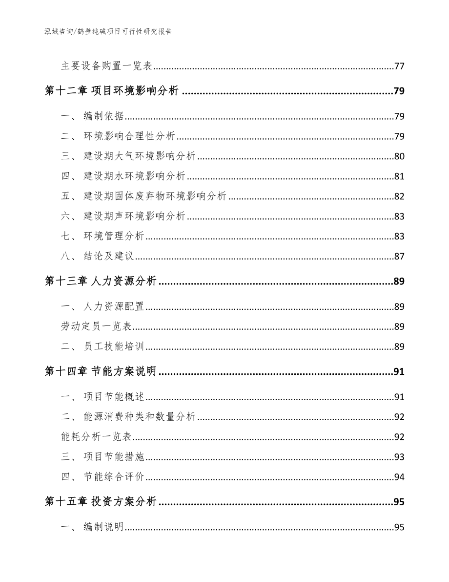 鹤壁纯碱项目可行性研究报告_第4页