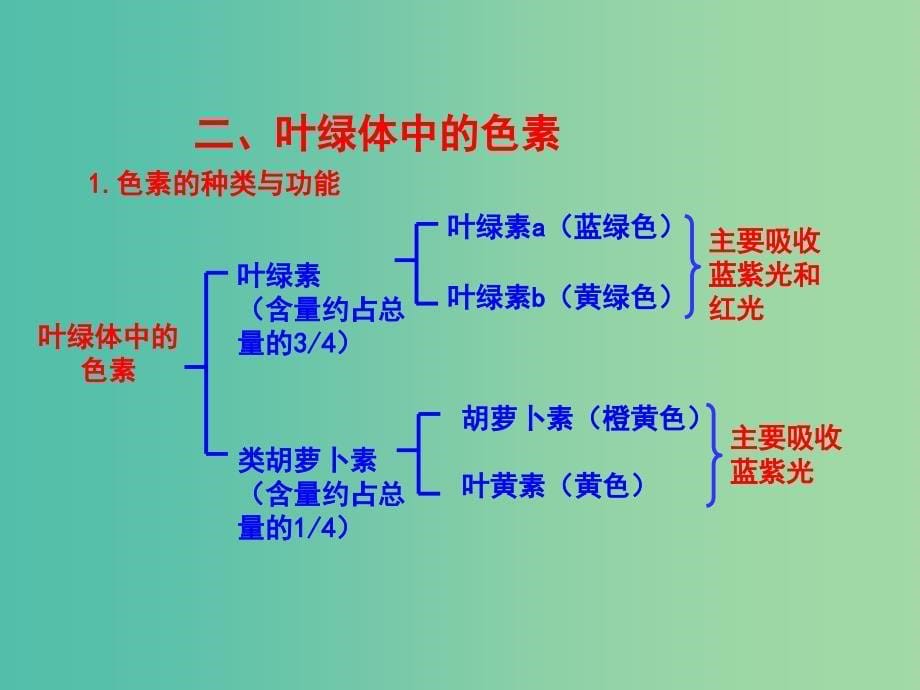 高中生物 专题5.5 能量之源-光与光合作用 捕获光能的色素和结构课件 新人教版必修1.ppt_第5页