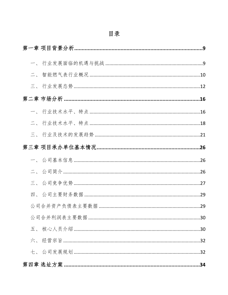 贵州智能仪表项目可行性研究报告_第2页