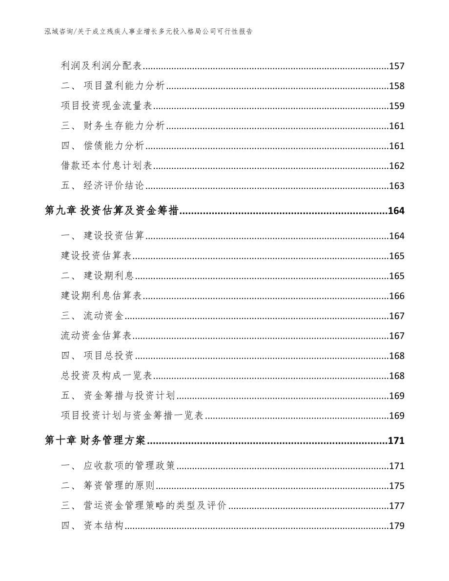 关于成立残疾人事业增长多元投入格局公司可行性报告_第5页