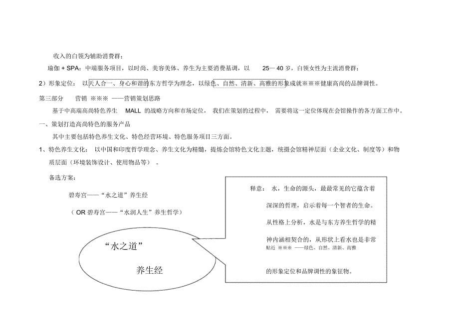 关于某某保健养生馆的整体策划思路_第5页