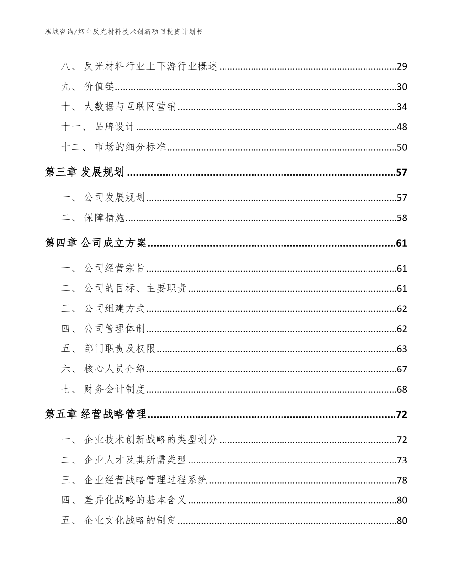 烟台反光材料技术创新项目投资计划书（参考范文）_第3页