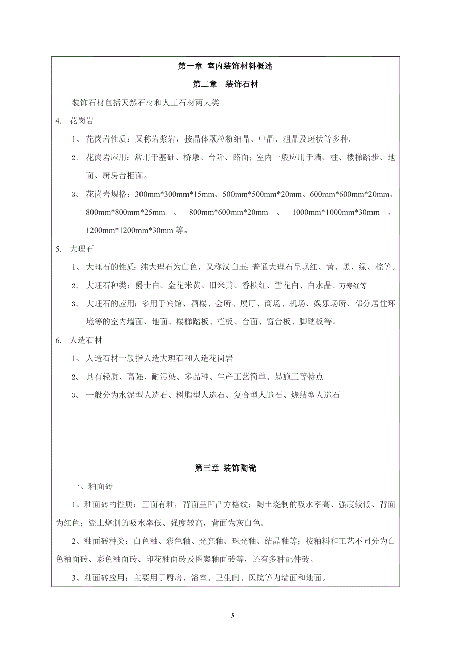 教育资料（2021-2022年收藏的）装饰材料与施工工艺要点_第3页