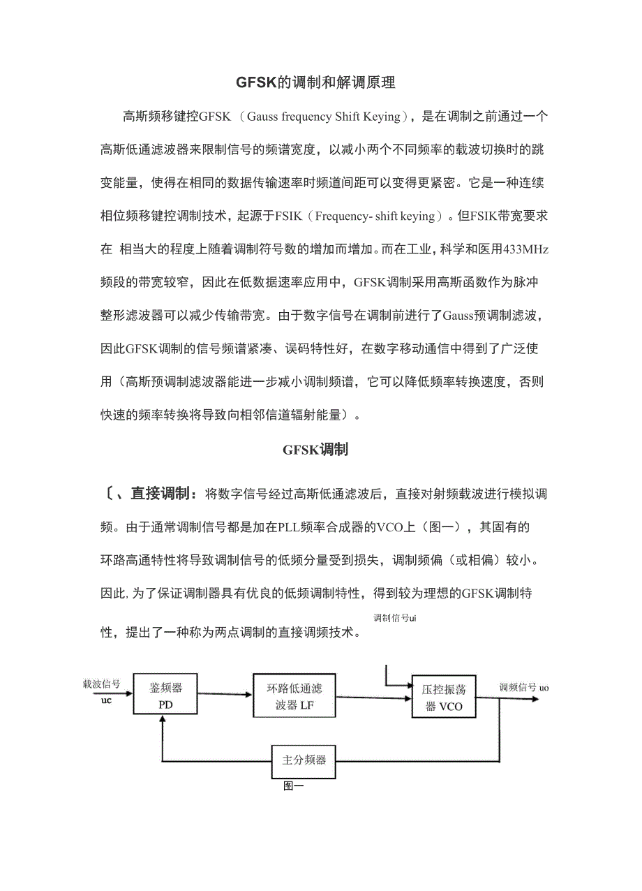 GFSK的调制解调原理_第1页