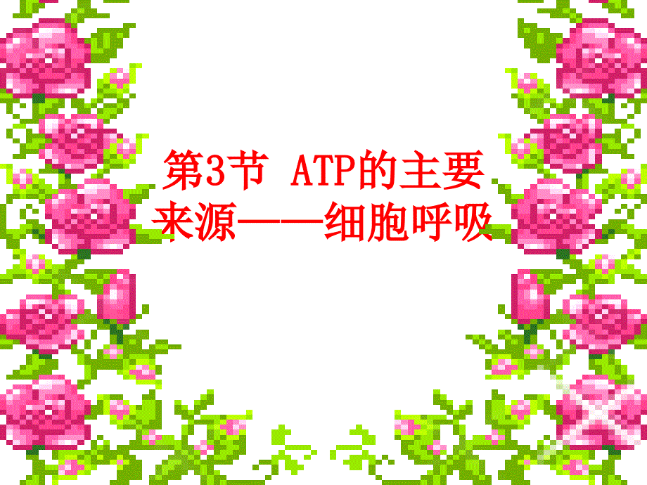 53ATP的主要来源细胞呼吸PPT课件_第2页