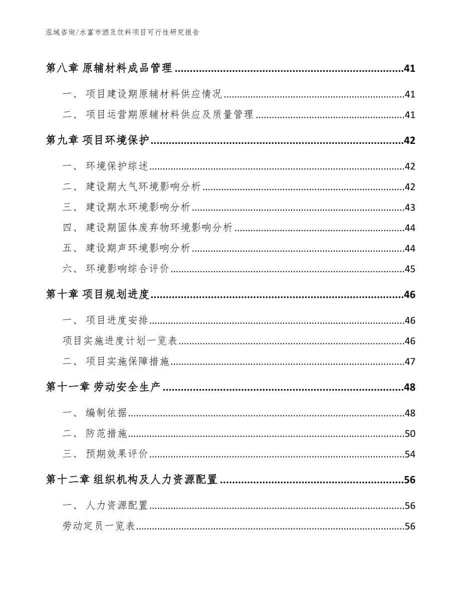 水富市酒及饮料项目可行性研究报告_第5页