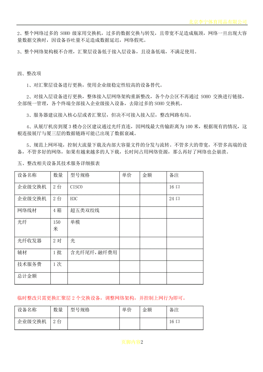 XXX公司网络整改方案_第2页