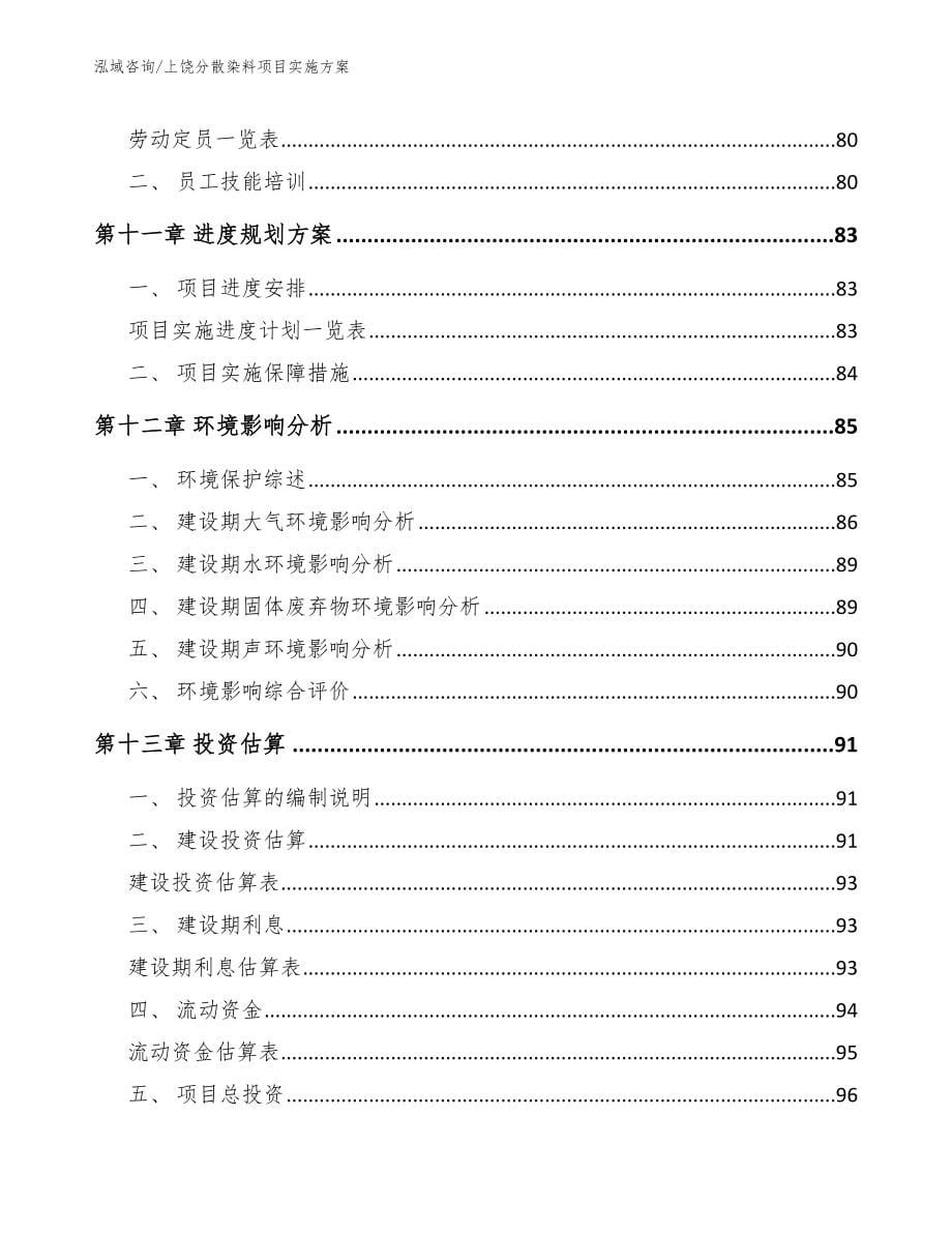 上饶分散染料项目实施方案参考范文_第5页