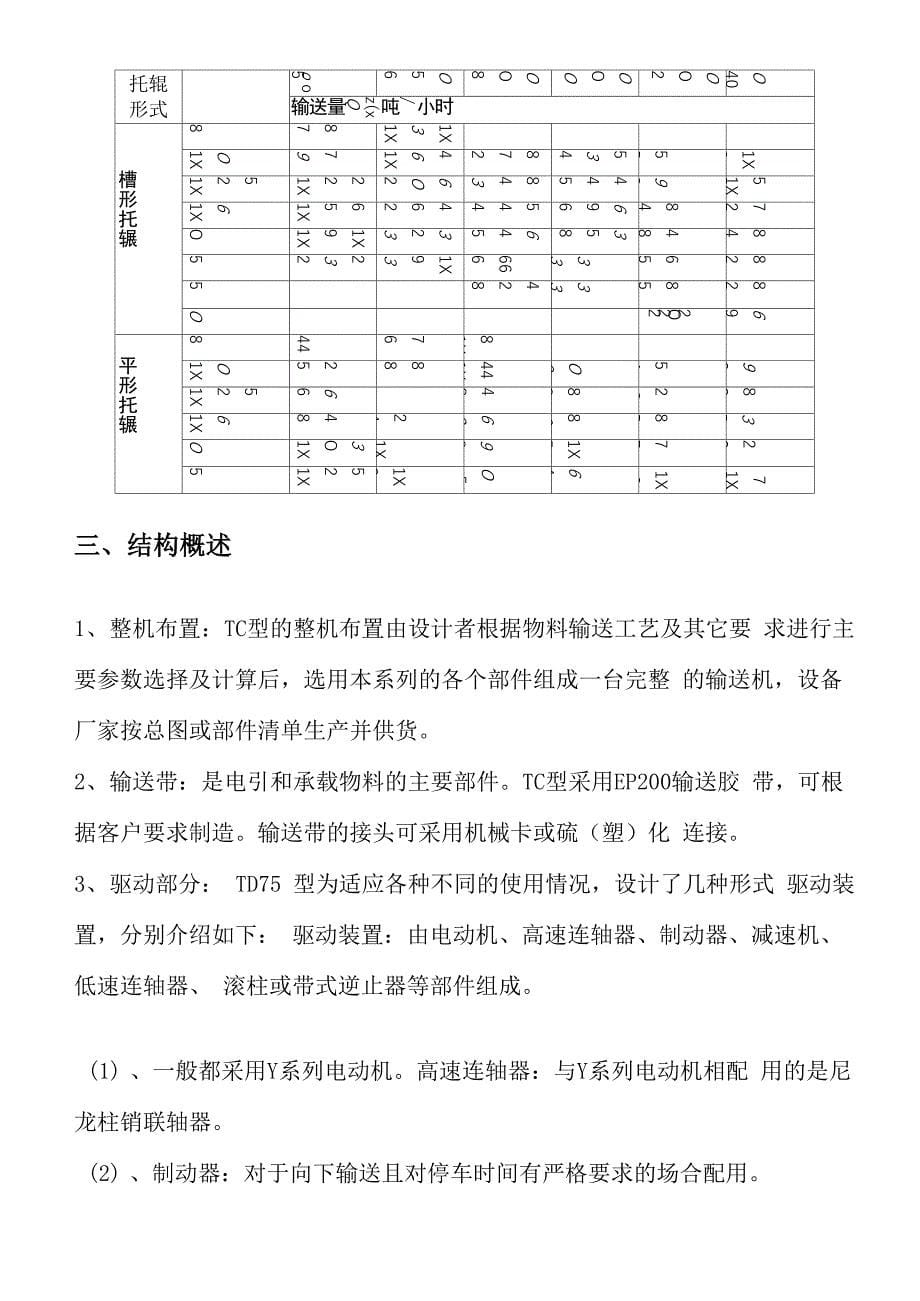 TCGD型通用槽型带式输送机使用说明书_第5页