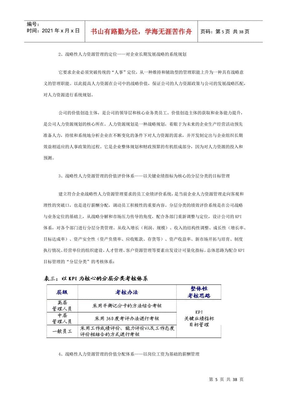 战略性人力资源管理模式概述_第5页