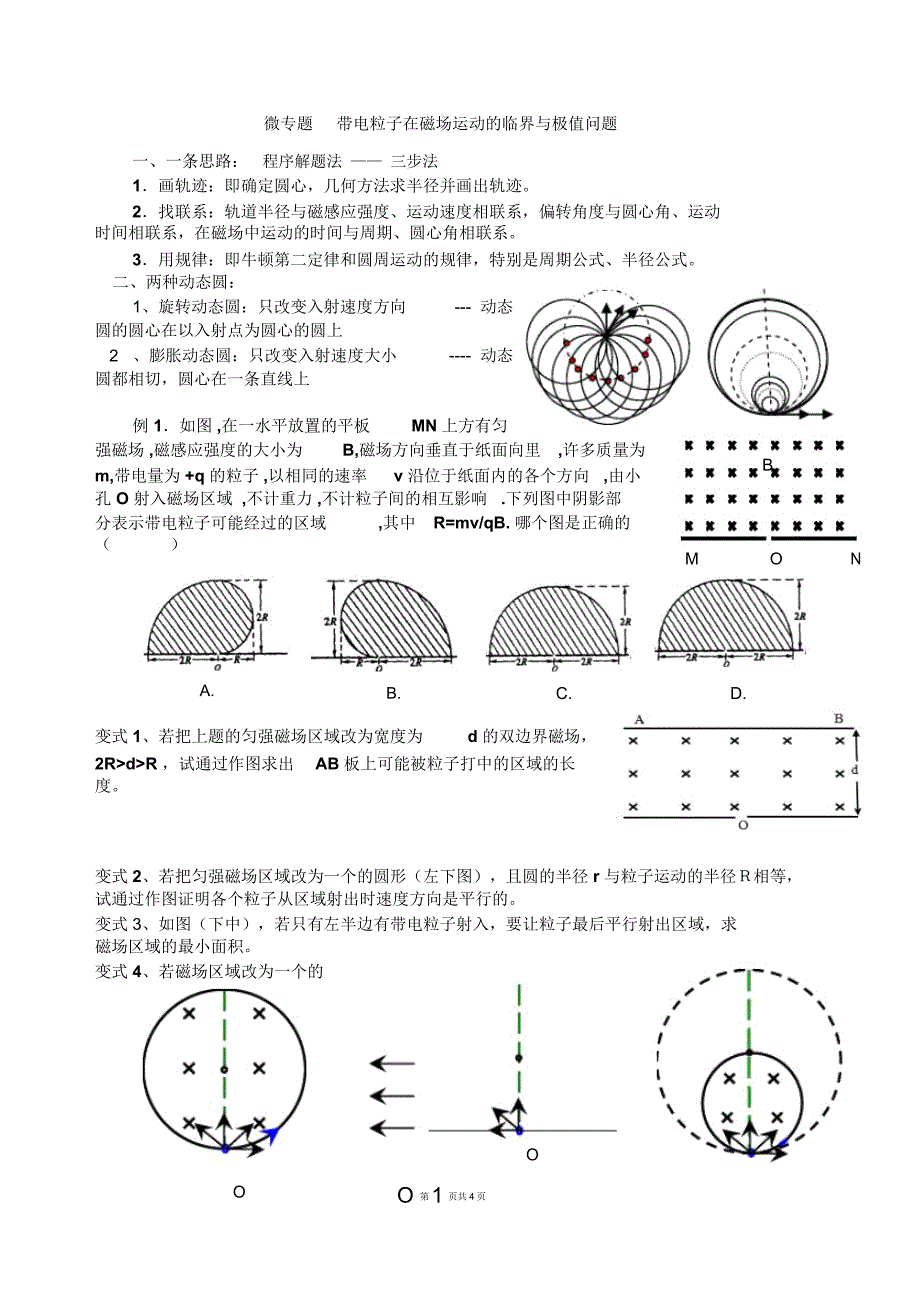 题型一洛伦兹力大小的计算与方向判断_第1页