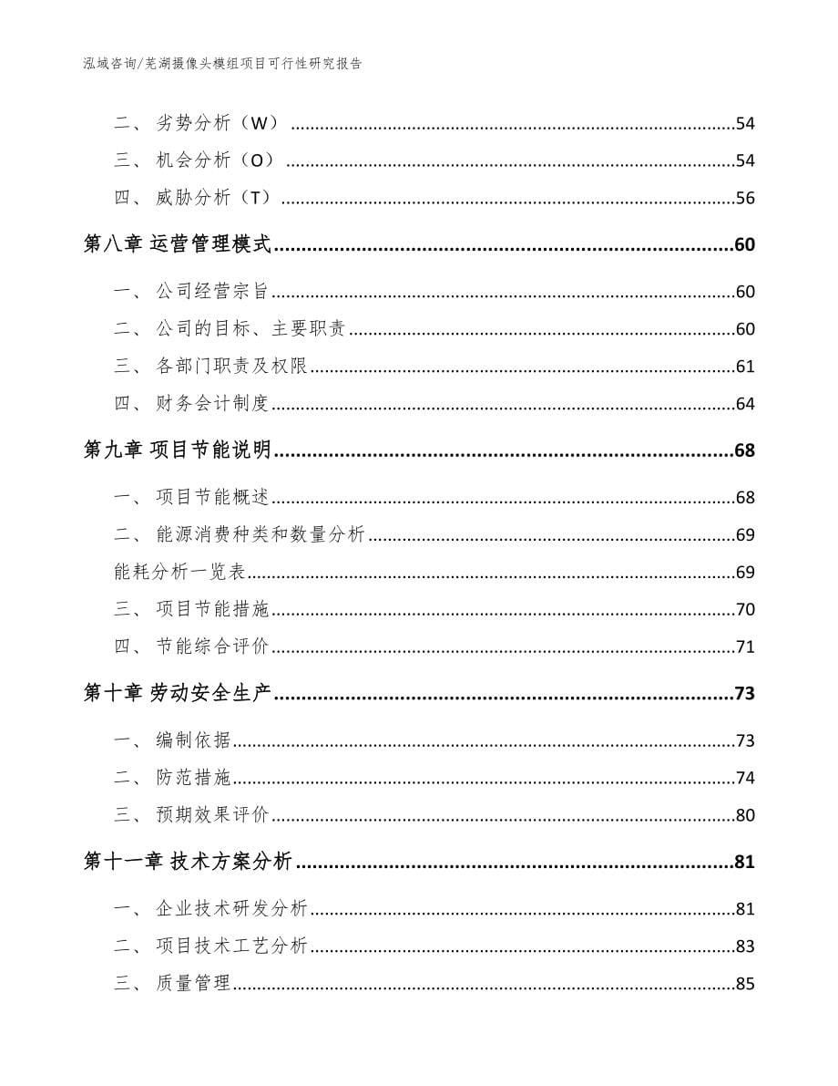 芜湖摄像头模组项目可行性研究报告【参考范文】_第5页