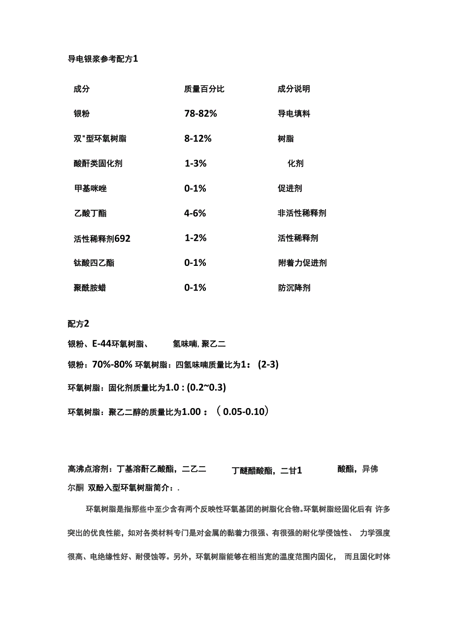 导电银浆参考配方_第1页