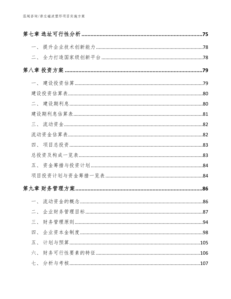 崇左磁波塑形项目实施方案_参考模板_第4页