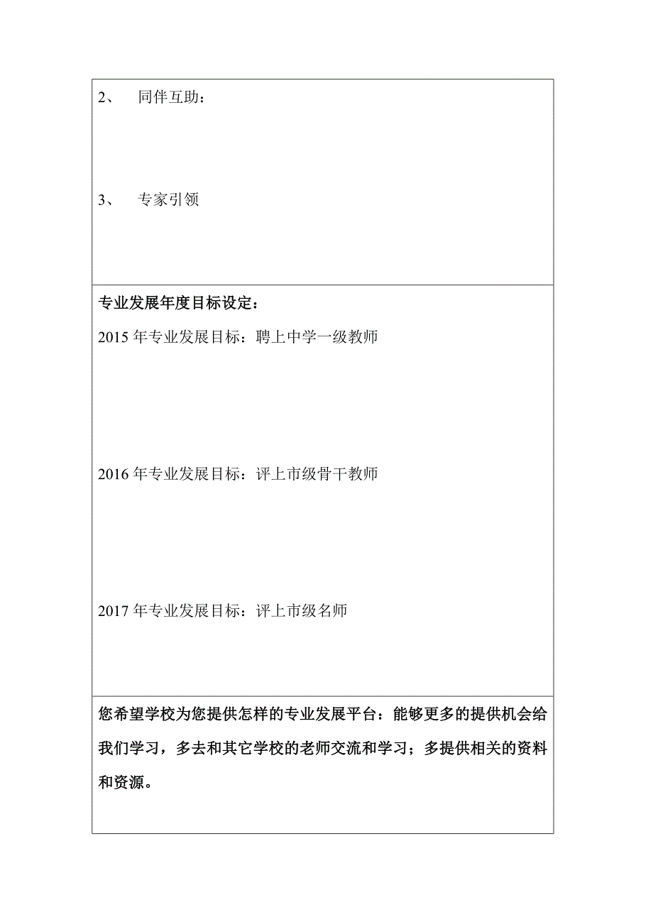 罗庆勇---遵义四中教师专业发展规划书.doc_第2页