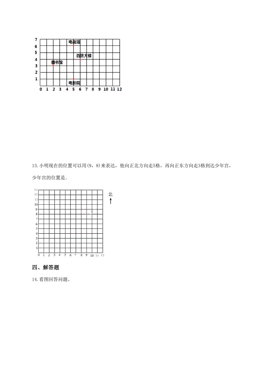 2023年新北师大版四年级上册数学第五单元方向与位置知识点总结_第3页