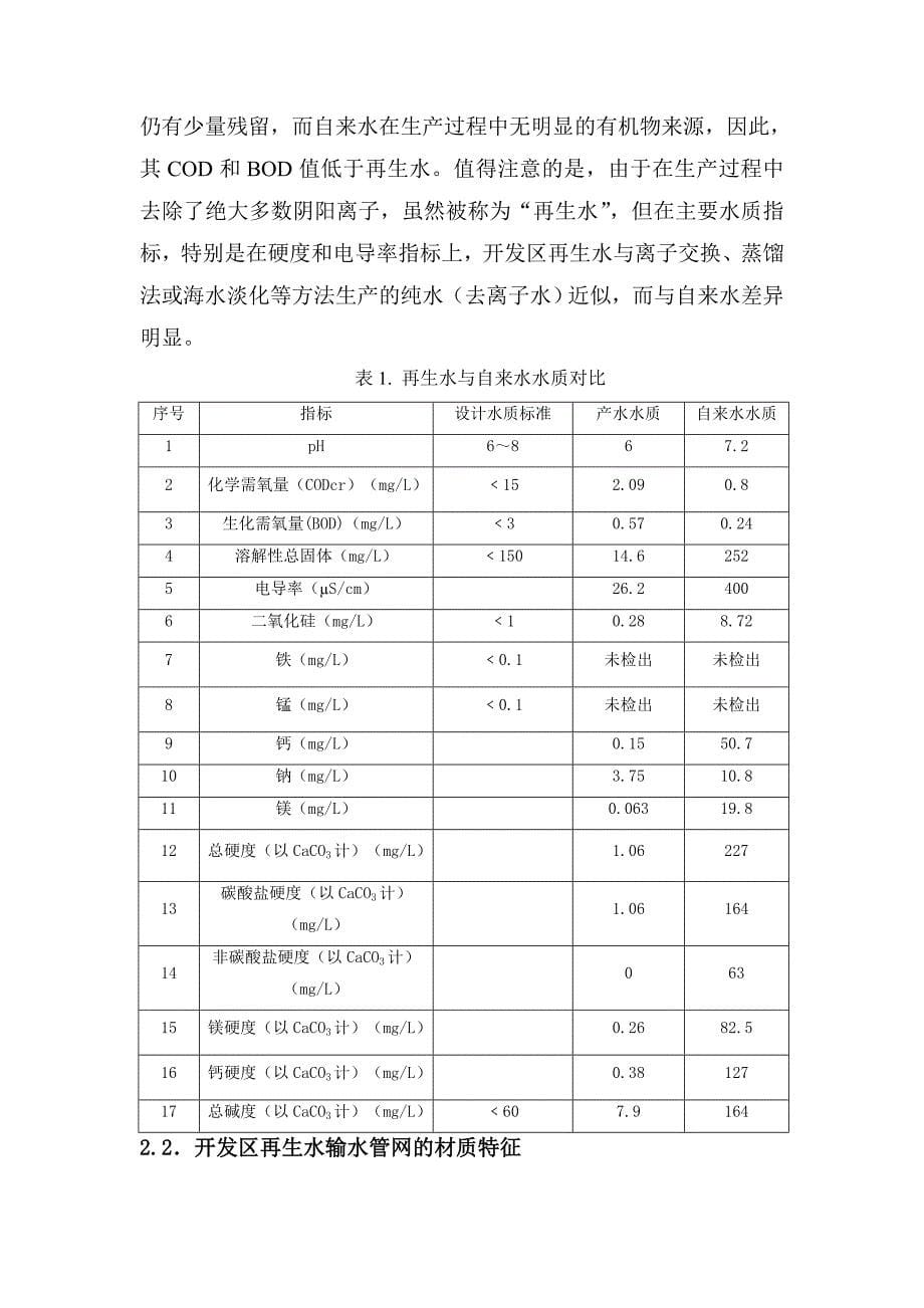 再生水水质特点及专用管网材质的选择.doc_第5页