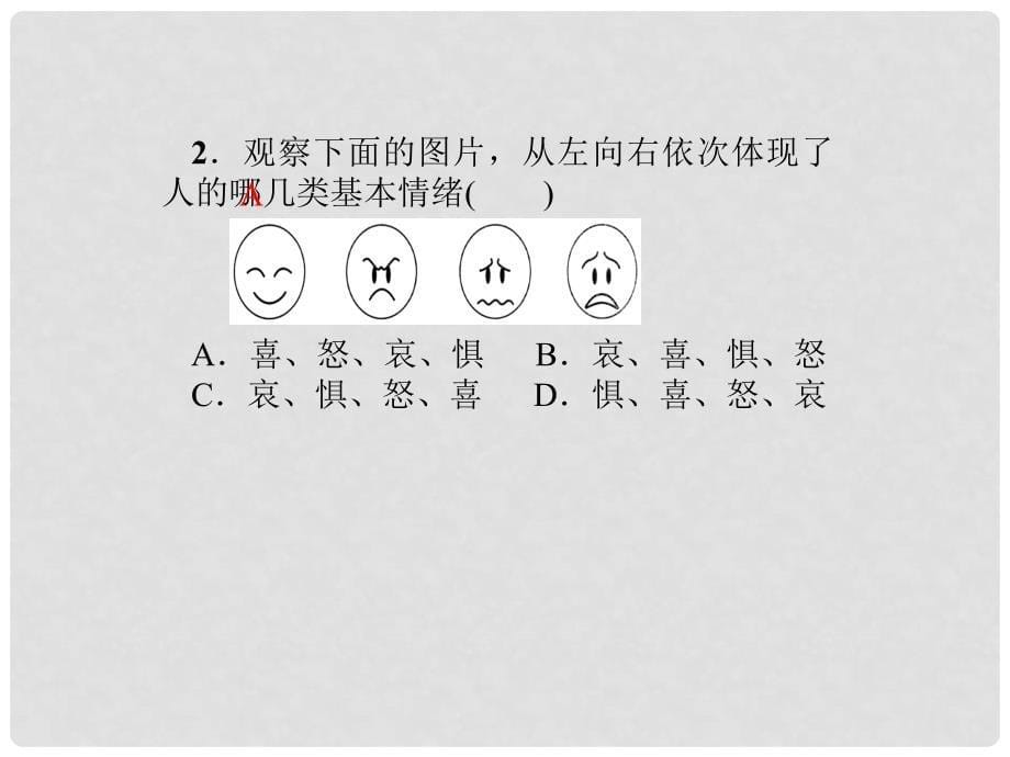 七年级道德与法治下册 2.4.1 青的情绪课件 新人教版_第5页