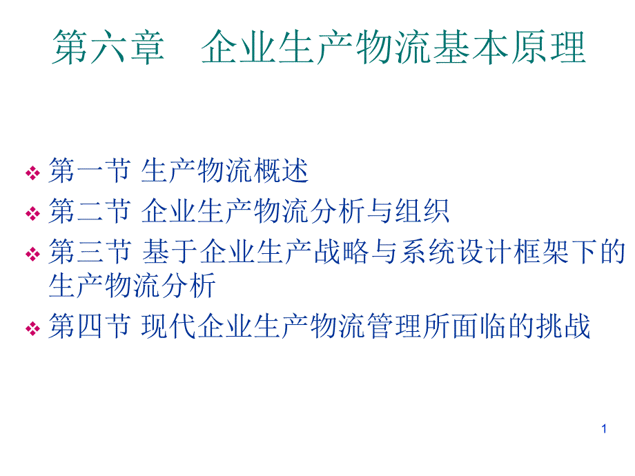 ch06企业生产物流基本原理_第1页