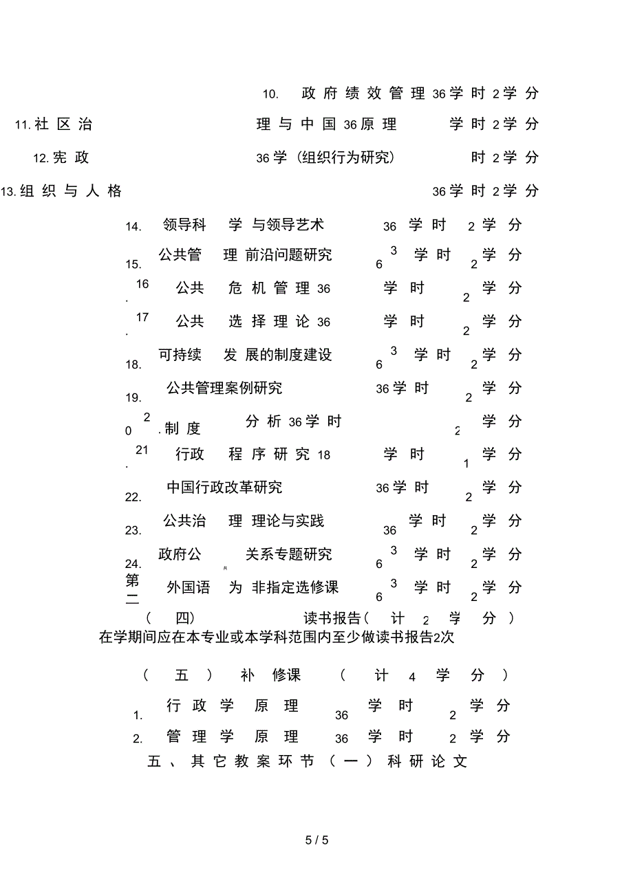 中国政法大学硕士专业介绍行政管理新祥旭考研辅导_第5页