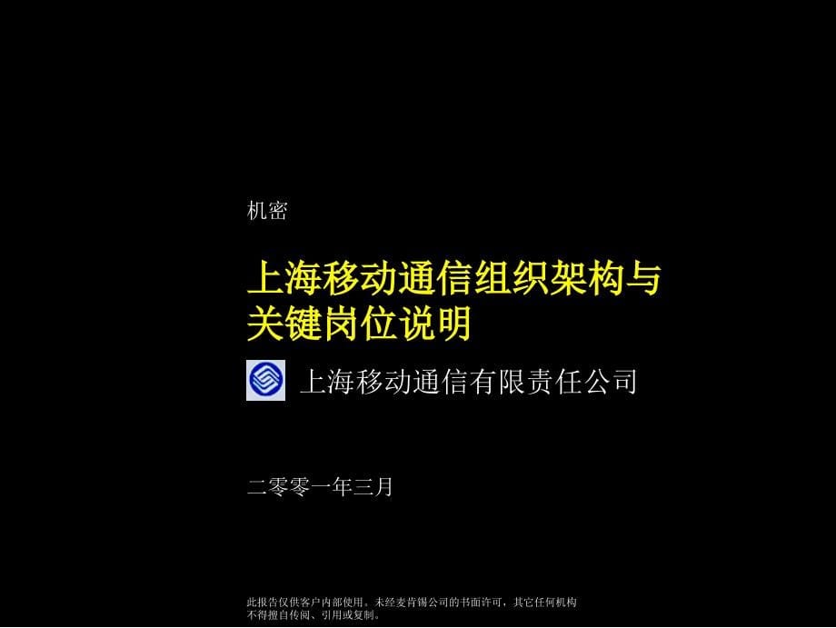 McKinsey：中国移动上海战略咨询报告建立一流的组织架构及管理、业务流程铸造坚实的发展平台_第5页