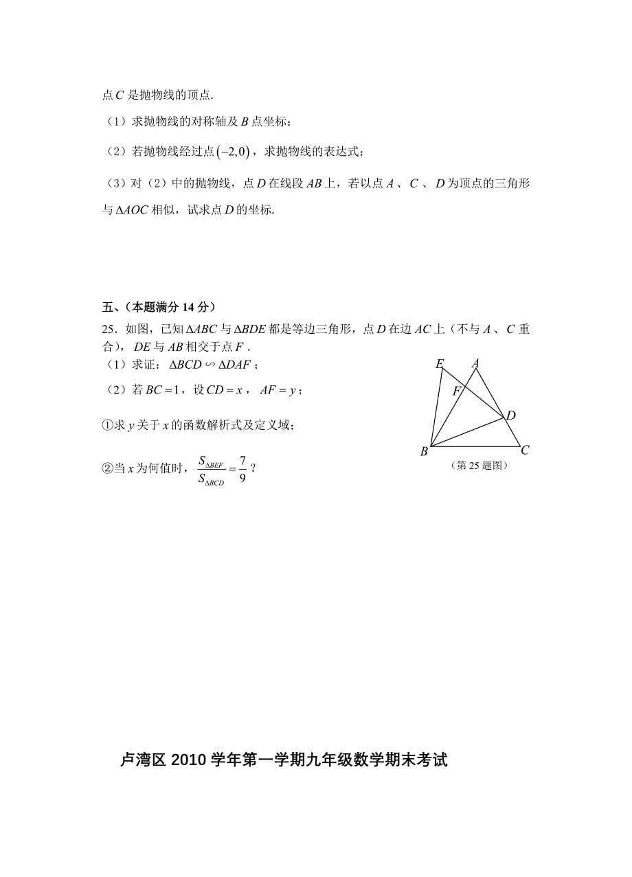 卢湾区2010学年第一学期九年级期末考试.doc_第5页