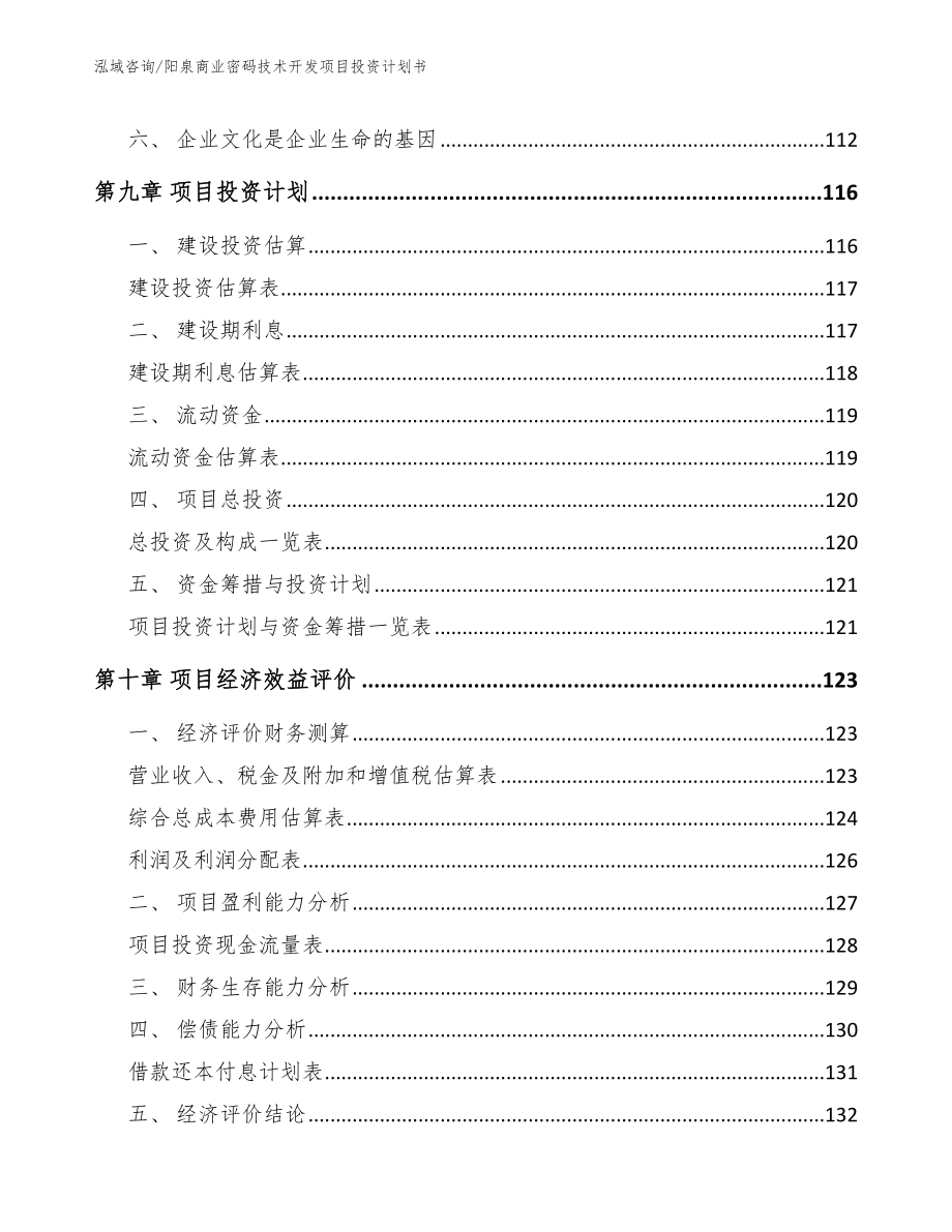 阳泉商业密码技术开发项目投资计划书模板_第5页