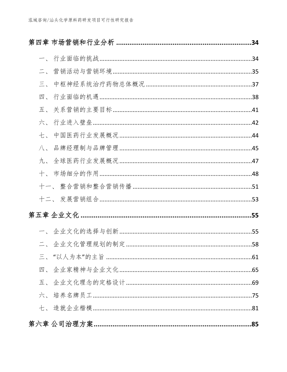 汕头化学原料药研发项目可行性研究报告【参考模板】_第3页