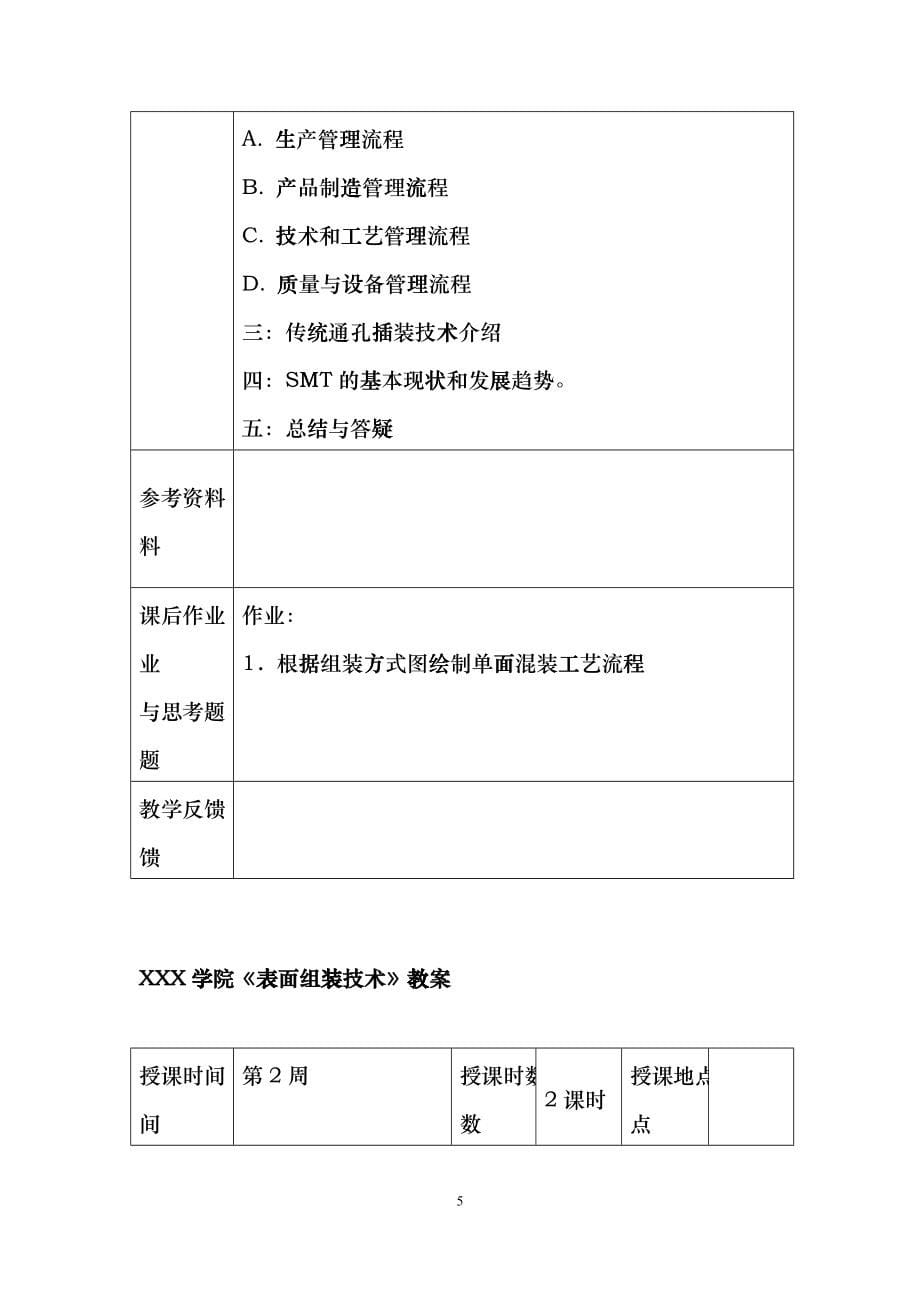 某学院表面组装技术教案fckt_第5页