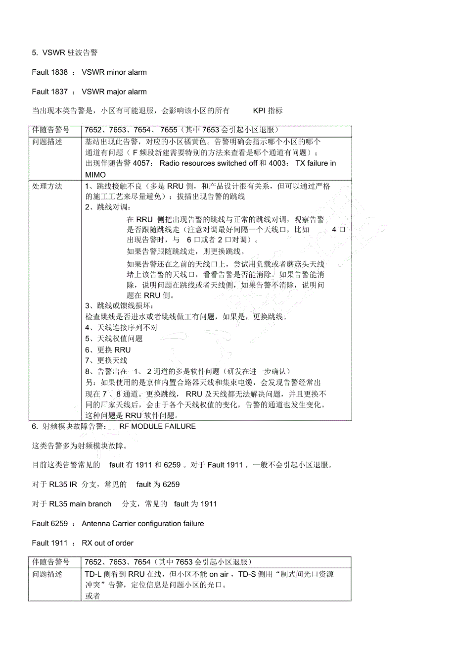 诺基亚LTEKPI及性能相关告警_第5页