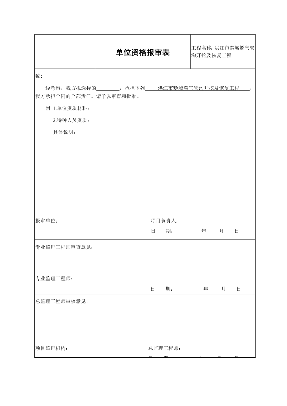 洪江市黔城燃气管沟开挖及恢复工程燃气管沟开挖施工资料_第2页