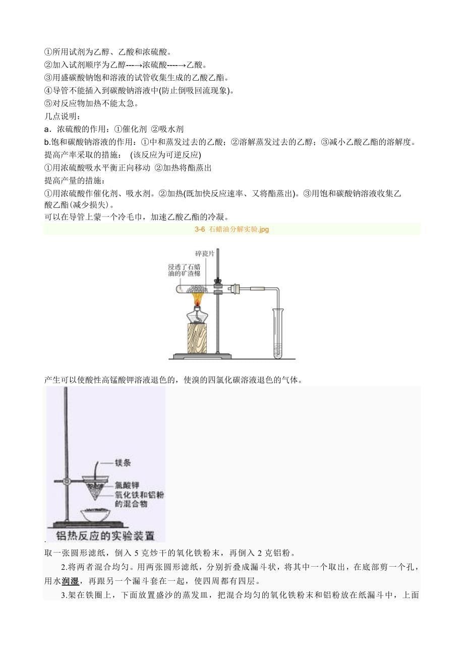 高中化学课本实验小结(含图片)_第5页