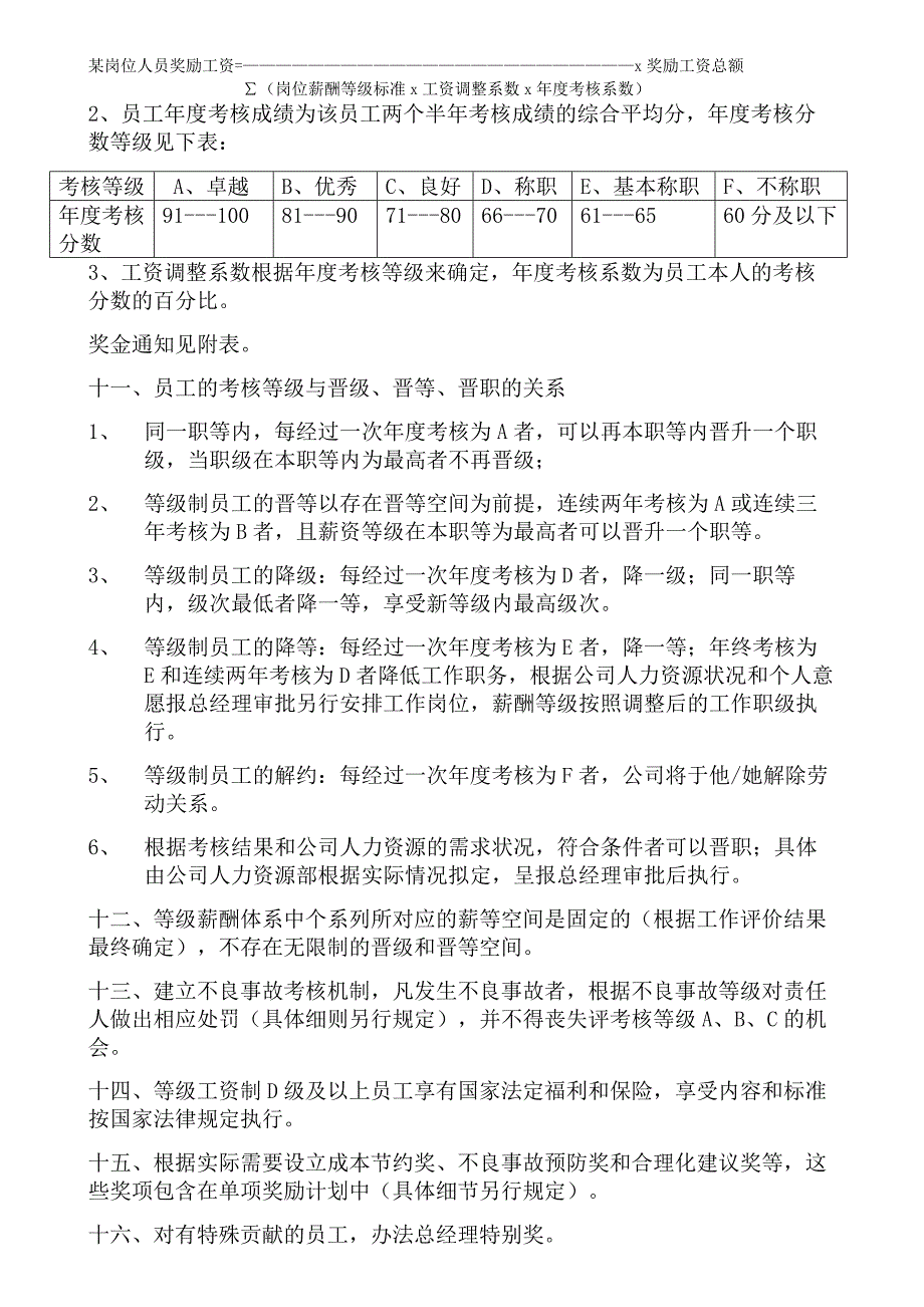 企业等级薪酬制度-模版_第3页