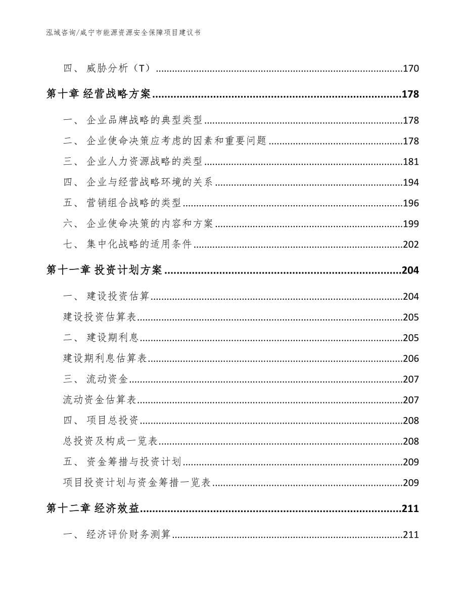 咸宁市能源资源安全保障项目建议书模板参考_第5页