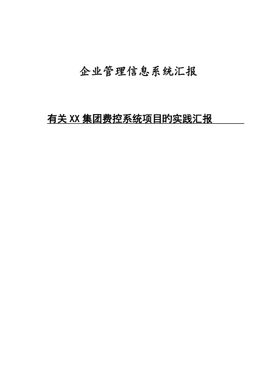 2023年企业管理信息系统报告_第1页